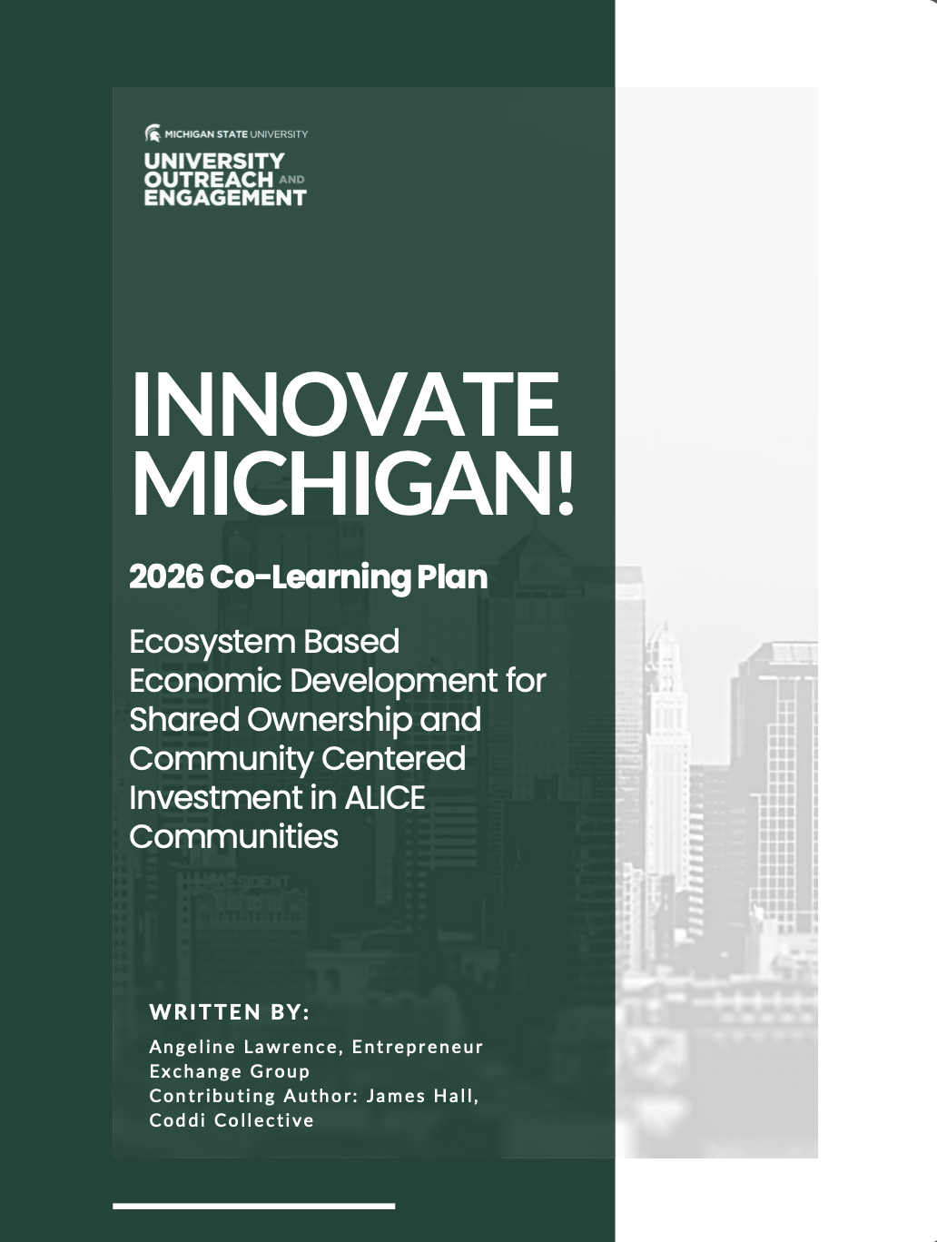 Report for Ecosystem Based Economic Development for Shared Ownership and Community Centered Investment in ALICE Communities